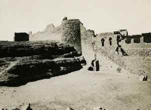 Monastery of St Simeon, seen from southeast, Aswan, Egypt by Ugo Monneret de Villard