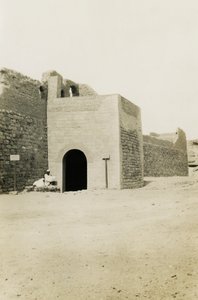 Monastery of St Simeon, View of Gate and Oriental Tower, Aswan, Egypt by Ugo Monneret de Villard