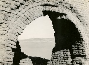Ruins of Church in Desert, Detail of Pendentive for Dome, Adindan, Egypt by Ugo Monneret de Villard