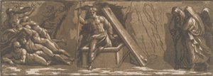 Resurrection of Christ, ca. 1520-27 by Ugo da Carpi
