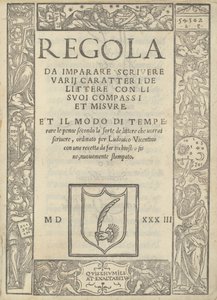 Rules for Learning to Write Various Letters with Their Compasses and Measures: and How to Sharpen the Pens... by Ugo da Carpi, Ludovico Arrighi