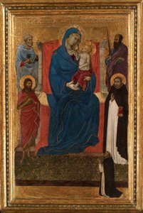 Virgin and Child Enthroned with Saints Peter, Paul, John the Baptist, and Dominic and a Dominican