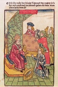 Emperor Sigismund (1367-1437) of Luxemburg Receives the Homage of His Hungarian Subjects, 1483 by Ulrich von Richental