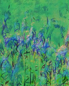 Lush Green Abstraction by Uma Gokhale