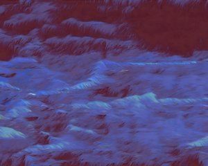 Mysterious Blue Waves by Uma Gokhale