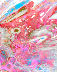 Vibrant Fluid Pink Swirls