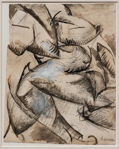 I want to see human forms in movement (Muscles in movement) by Umberto Boccioni