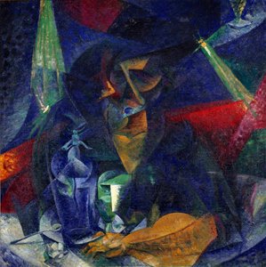 Lady at the Cafe by Umberto Boccioni