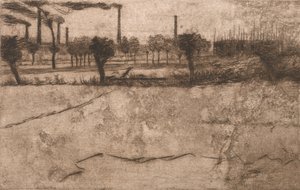 Landscape with Industrial Plants, 1909 by Umberto Boccioni