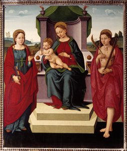 Madonna in Throne Between St Magdalene and Sebastian