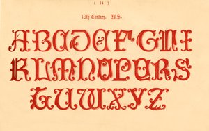 13th Century Manuscript, 1862 by Unbekannt