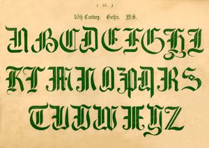 16th Century Gothic Manuscript by Unbekannt