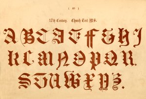 17th Century Church Text MS., 1862 by Unbekannt