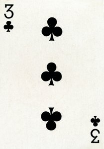 3 of Clubs from a deck of Goodall & Son Ltd. playing cards
