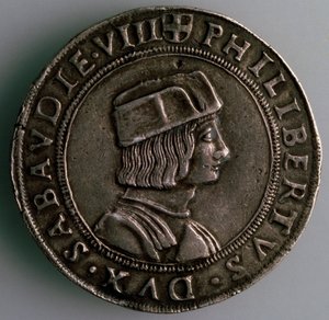 4-Testoon. Duchy Savoy, Italy, Obverse: Philibert II, Duke of Savoy