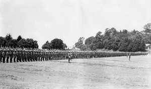 5th Battalion East Surrey Regiment on Parade, Chakrata