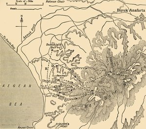 ANZAC advance, Gallipoli peninsula, First World War by Unbekannt