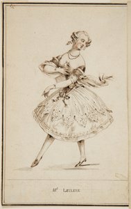 A Ballet Dancer, Mademoiselle Leclerc by Unbekannt