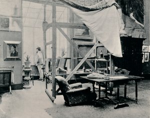A. Besnard in His Studio