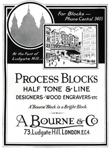 A. Bourne & Co. Advert - Process Blocks
