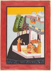 A Disconsolate Lady on a Terrace with Attendants, c. 1730