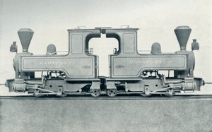 A Double Locomotive by Unbekannt