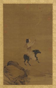 A Female Immortal on a Porcine Animal by Unbekannt