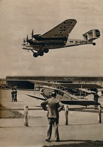 A German Junkers Airliner Arriving at Croydon Airport by Unbekannt