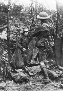 A German Soldier Surrenders, Aisne, France, World War I, 18 July 1918 by Unbekannt