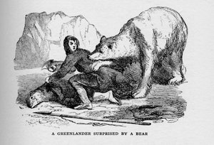 A Greenlander Surprised by a Bear by Unbekannt