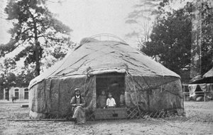A Kalmyk dwelling and its inhabitants by Unbekannt