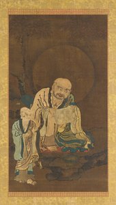 A Luohan and an Attendant by Unbekannt