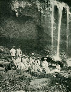 A Picnic Party at Maracas Falls, Trinidad, with Sir A. Moloney and Party, 1902 by Unbekannt