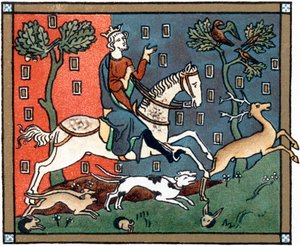 A Plantagenet King of England Out Hunting by Unbekannt