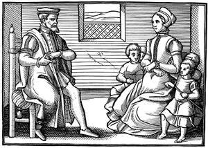 A Puritan Family by Unbekannt