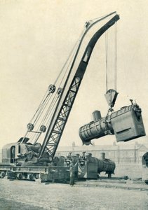 A Railway Travelling Crane by Unbekannt