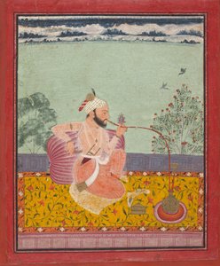 A Raja Smoking a Hookah