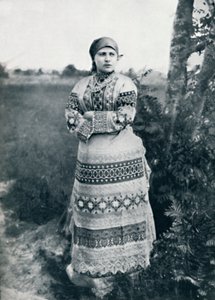 A Russian peasant in costume, 1912
