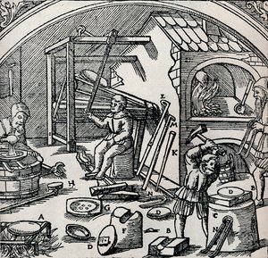 A Silver Refinery, 1556 by Unbekannt