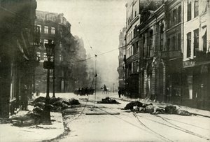 A Street in Lille, 1919 by Unbekannt