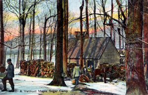 A Vermont Maple Sugar Camp, USA