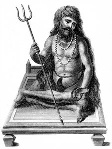 A Yogi Meditating by Unbekannt