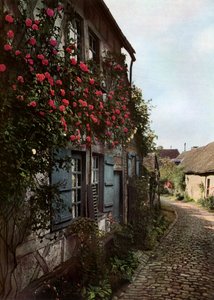 A Cobbled Street in Gerberoy, France