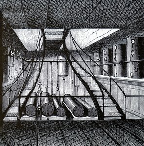 A Cold Storage Room on a Refrigerated Ship