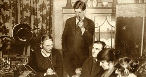 A Family Listening to the Results of the General Election of 1923 by Unbekannt