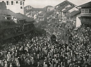 A Great Native Procession, Bombay, India by Unbekannt
