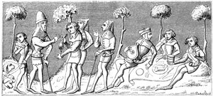 A Hunting Party Assembles by Unbekannt