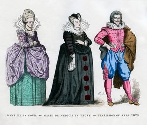 A Lady of the Court, Marie de Medici as a Widow, and a Gentleman, c1620 1882-1884