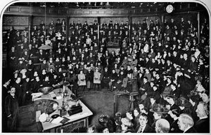 A Lecture at the Royal Institution, London, c. 1903 by Unbekannt