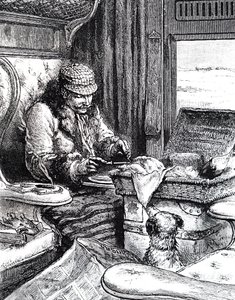 A Man in a First Class Carriage by Unbekannt